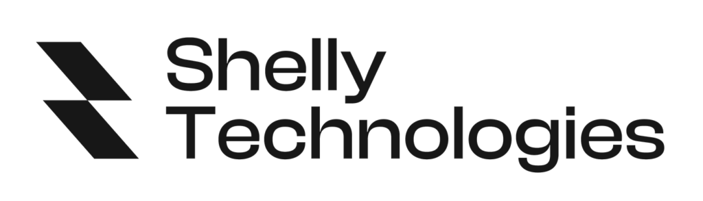 Shelly Technologies wordmark on a fully transparent background